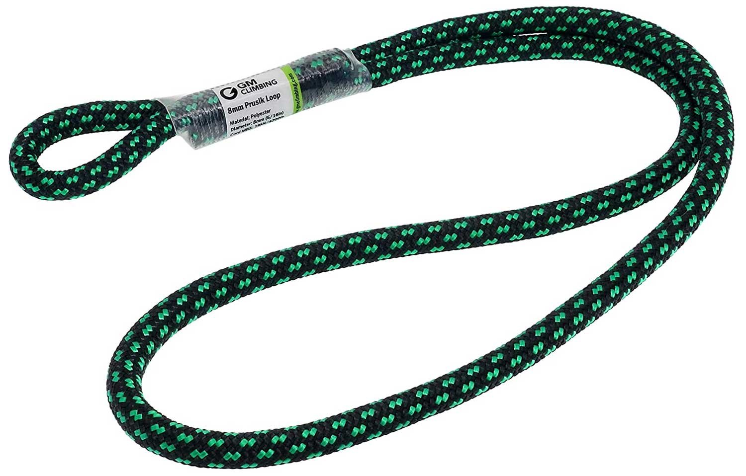 GM Climbing 8mm (5/16″) Pre-Sewn Prusik Loop Rope