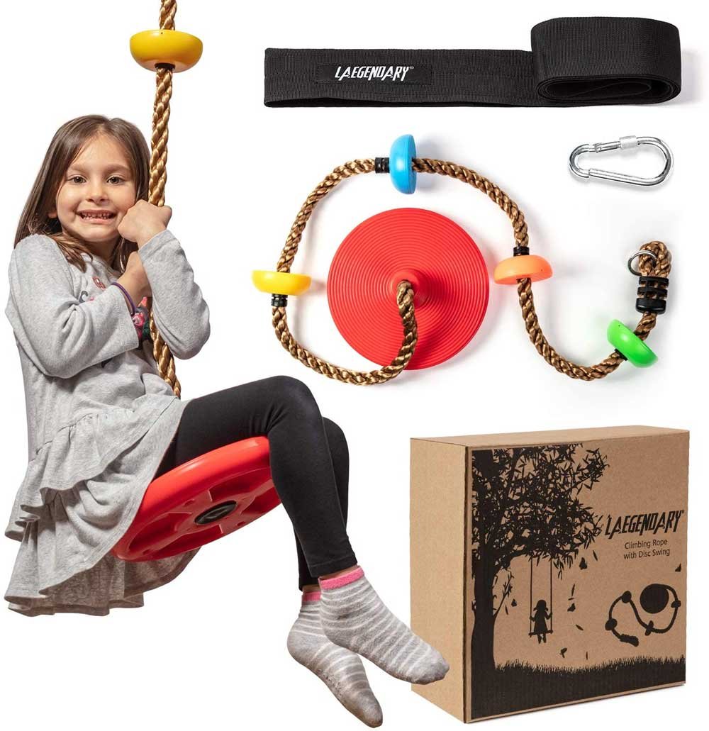 LEGENDARY Climbing Rope Tree Disc Swing